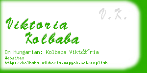 viktoria kolbaba business card